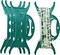 4PCS Christmas Lights Storage Holder Green Holiday Light Organizer All Purpose Lights Cord Wind Up Christmas Light Winder String Lights Storage for Tree Lights Garland Beads Extension Cord